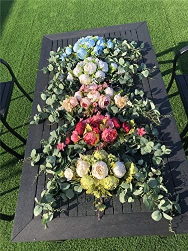 Wedding Arch Flowers 30 Inch Rustic Artificial Floral Swag Decor - Image 3