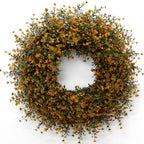 26 Inch Fall Boxwoods Wreaths for Front Door Large Wreath Home Decor by JDKPK