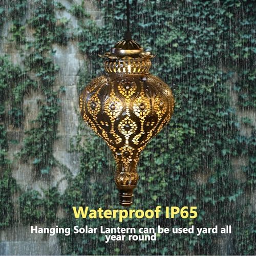 Moroccan Solar Lanterns Outdoor Waterproof for Outdoor Garden Decor - Image 4
