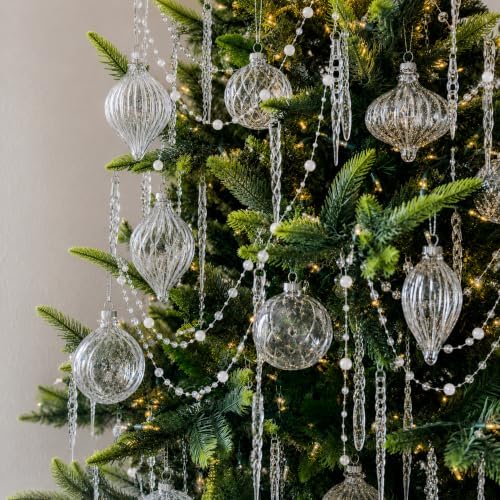 Retisee Crystal Christmas Tree Decor Acrylic Garland, Clear, Ball - Image 2