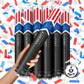 16" America Confetti Cannons | Red White & Blue Confetti Poppers [6 Pack] Biodegradable Paper, Party Poppers for Independence Day/July 4th, Patriotic Events, Conventions or Decorations, Loud Pop by JAPJA