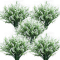 RECUTMS Artificial White Flower for Outdoor,Artificial Plants UV Resistant by RECUTMS