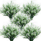 RECUTMS Artificial White Flower for Outdoor,Artificial Plants UV Resistant by RECUTMS