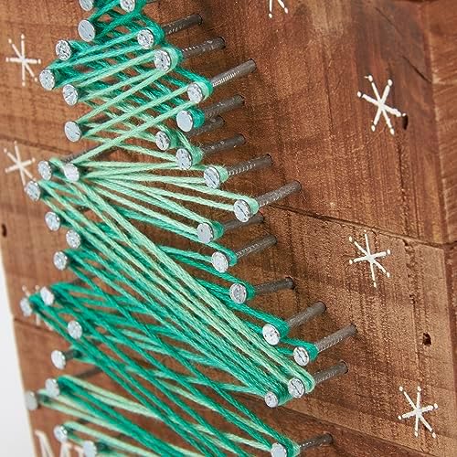 Primitives by Kathy Slat String Art Box Sign, Merry & Bright - Image 4
