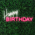 Happy Birthday LED Neon Signs Transparent Acrylic Lights Decor for Wedding Birthday Party Wall Home Bedroom Room Art Decoration with USB Light Modulator 5V by Unknown
