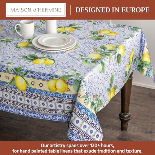 Maison d' Hermine Table Cloth Rectangle Table Reusable 100% Cotton 70"x140" - Image 2