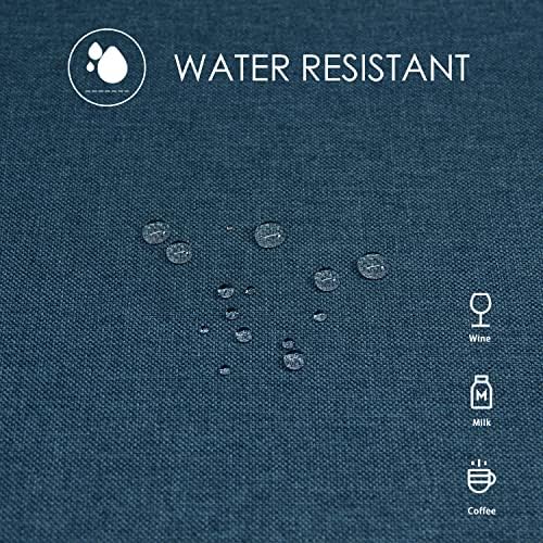 BALCONY & FALCON Rectangle Table Cloth Waterproof Dark Blue 57"x118" - Image 4