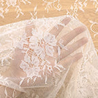 Pack of 6 Lace Tablecloth Ivory Table Fabric 60x120 Inch for Rustic Wedding - Image 4
