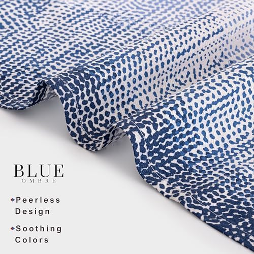 FINGERCRAFT Cloth Napkins Set of 12 Cotton Linen, 20x20 Inch, Blue Ombre - Image 3