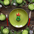 Jenaai 12 Pcs Christmas Lime Green Glass Ball Ornaments, Tree Decoration - Image 6