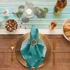 DII Variegated Tabletop Collection, Napkin Set, 20x20, Teal, 6 Piece - Image 5