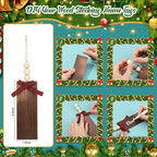 Zubebe 4 Sets 18 in Knitted Christmas Stockings Kit, Metal Stocking Holder and Name Tags Large Knit Xmas Stocking with Marker Pen for Family Holiday Xmas Party Fireplace Mantel Decor - Image 5