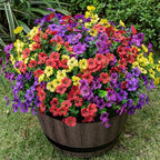20 Bundles Artificial Flowers for Outdoor, Fake Plants Spring Decor,4Color by Lnoicy