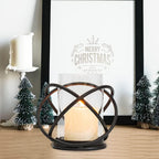 Hurricane Glass Pillar Candle Holder Craftsmanship with Removable Glass for Halloween, Christmas, Thanksgiving, New Year, Wedding Party Anniversary Home Decor (Black) - Image 7