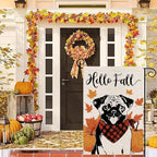 Seasonal Garden Flags Pug Dog Double Sided Flags Set of 11 Holiday Farmhouse Indoor Outdoor Yard Lawn Christmas Gifts Decorations 12.5x18 Inch - Image 5