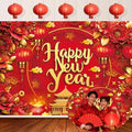 Chinese New Year 2027 Backdrop 7x5FT Red Lantern Traditional Happy Lunar New Year Photography Background Chinese Spring Festival Party Decorations Supplies Photo Props by CUMIAPhotographyBackdrop