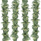 TOCHGREEN 4Pack 5.9FT Artificial Eucalyptus Garland Fake Greenery Vines by TOCHGREEN