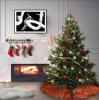 Sophia-Art Christmas Tree Skirt, Luxury Velvet Plush Skirt, Xmas Decoration Holiday Party Décor, Soft Velvet Home Décor Merry Christmas Party Christmas Tree Decorations (Brown,36 Inch) - Image 2