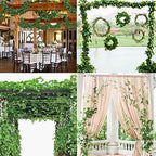 Unilove 168 feet Fake Foliage Garland Leaves Decoration Artificial Greenery Ivy Vine Plants for Home Decor Indoor Outdoors (Ivy Leaves) - Image 5