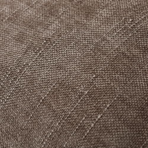 Set of 4 Soft Textured Decorative Throw Pillow Covers 26x26 Inch Cozy Farmhouse Cushion Cover Square Accent Pillow Cases for Bed Couch Sofa Living Room, Taupe Grey - Image 4