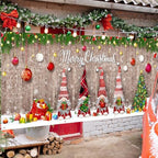 WovWeave Christmas Gnome Garage Door Cover, 7 x 16 ft Outdoor Banner - Image 7