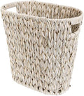 GRANNY SAYS Wicker Trash Can, Wicker Waste Basket for Bathroom, Butter Milk by GRANNYSAYS