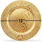 13 Inch Round Elegant Serve ware Charger Plates with Matching Napkin Rings, Wedding, Dinner party, Event - Choose from our Variety of Styles and Quantities (12, Moslem Gold) - Image 3