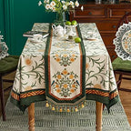Patdrea Designer Vintage French Velvet Table Runner,12"X71"-Botticelli - Image 2