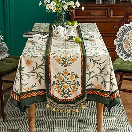 Patdrea Designer Elegant French Velvet Table Runner,12"X118"-Botticelli - Image 2