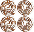 Bucherry 4 Pcs Christmas Wood Bead Garland 28.8 Feet, Coffee by Bucherry