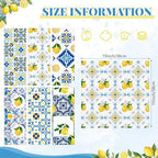 Nuogo 36 Pack Lemon Cloth Napkins 15"x15" Amalfi Coast Lemon Napkins - Image 3