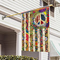 FLAGWIX Peace Hippie Flag - Decorative Home Garden Flag, 30x40 by FLAGWIXLLC