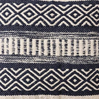 · REDEARTH · Textured Handwoven Throw Pillow Cases - Indigo Impressions - Image 5