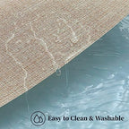 Leetaltree Woven Vinyl Beige Placemats Set of 24, Linen Look & Easy to Clean - Image 5