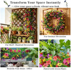 4 Pack 6ft Lifelike Artificial Flower Vines, UV & Fade Resistant Fake Hanging Flower Garlands – Perfect for Wedding Backdrop, Arch, Wall, Home Office, Garden Indoor Outdoor Decor (Mixed-color) - Image 5