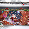 16x7Ft Christmas Garage Door Cover, Garage Door Christmas Decorations, Large Garage Door Xmas Cover, Xmas Banner Decorations for Party,Home,Outdoor,Indoor by THISFIND