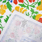 FINGERCRAFT Cloth Napkins Set of 12 Cotton Linen, 20x20 in, Persian Flora - Image 6