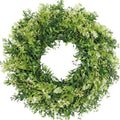 28 Inch Large Eucalyptus Wreaths for Front Door Artificial Green Leaves Greenery Indoor Outdoor Wreath Home Decor Porch Window Wall Farmhouse Door Decorations Spring Summer Fall All Seasons by JDKPK