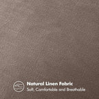 MIULEE Decorative Linen Euro Sham Pillow Covers 24x24 Malt Ball - Image 3