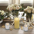 DARJEN 24Pcs Silver Votive Candle Holders for Table - Mercury Glass Votives Silver Candle Holder - Tealight Candle Holder for Wedding Centerpieces & Party Decorations - Image 6