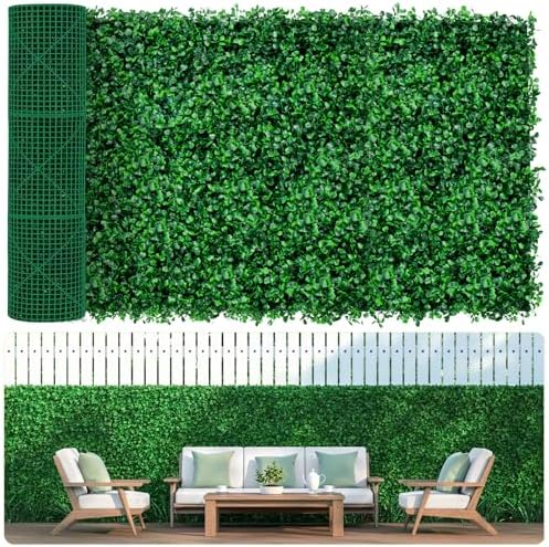 AOKIIE 48"x120" Artificial Grass Roll Wall, UV-Anti Boxwood for Outdoor by Aokiie