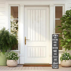 FemiaD Farmhouse Porch Sign As for Me and My House We Will Serve the Lord Porch Sign 8x48inch Tall Outdoor Welcome Sign for Front Porch Standing Bible Verse Wall Sign for Home - Image 3