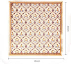 FINGERCRAFT Cloth Napkins Set of 12 Cotton Linen, 20x20 in, Damask Orange - Image 6
