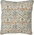 Ridhi Block Print Goldenrod Yellow Pillow Cover 18" x 18" (Pack of 2) Decorative Couch Pillows for Living Room, Farmhouse Chic Boho Cute Outdoor Pillows Covers Gifts for Spring, Mother's Day - Image 6