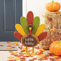 Glitzhome 24" H Thanksgiving Wooden Turkey Porch Decoration, Decorative Turkey Figurine Standing Decor for Indoor Outdoor Thanksgiving Fall Harvest Decoration by Glitzhome