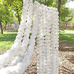 “Premium Quality” Artificial Marigold Flower Garlands 5 Feet Long Each for Parties Indian Weddings Theme & Home Decoration Photo Prop Diwali Festival (Color : White) (Pack of 10) - Image 4