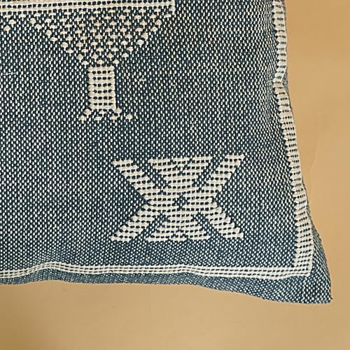 Indian Cotton Cushion Cover Sabra Kilim Pillow Cover Designer Decorative Sofa 18x18 Inche Handwoven Cushion Case for Farmhouse Home Decor Spring Decorative Pillow (Pattern 10) - Image 5