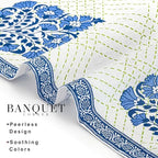 FINGERCRAFT Cloth Napkins Set of 12 Cotton Linen, 20x20 Inch, Mesh Banquet - Image 3