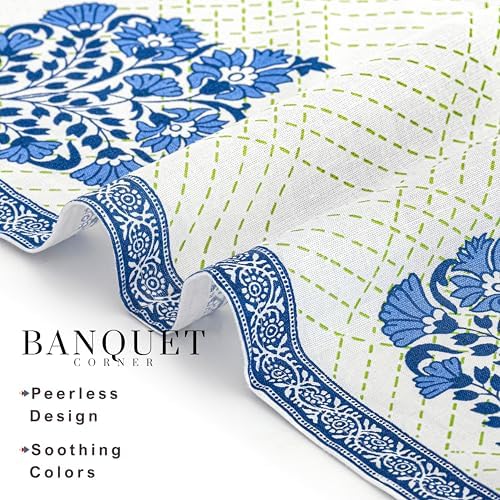 FINGERCRAFT Cloth Napkins Set of 12 Cotton Linen, 20x20 Inch, Mesh Banquet - Image 3