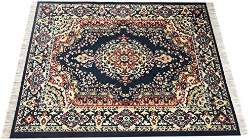 Set of 4 Rug Placemats – Miniature Oriental & Turkish Carpet Style Table Mats, Decorative Fabric Dinner Mats with Fringes, Washable, Rectangular 16x12 inch, Colorful Table Setting Accessories - Image 4